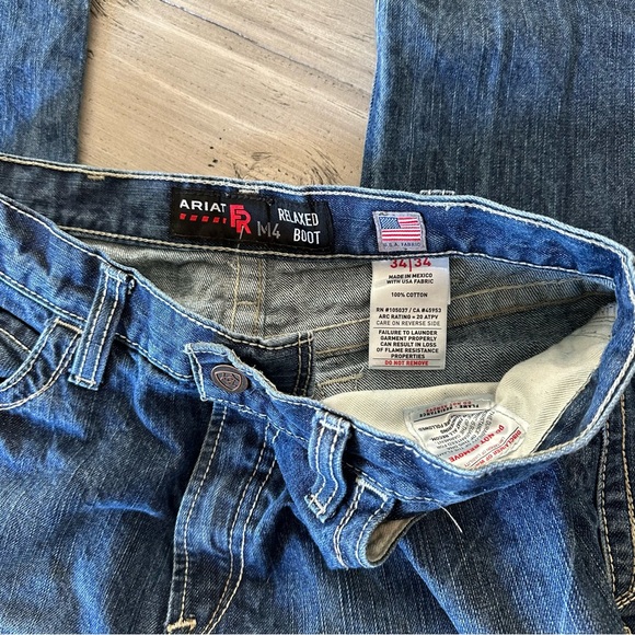 Ariat M4 Relaxed Bootcut Jeans in Indigo - Picture 2 of 3